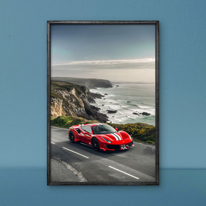 Ferrari on the road