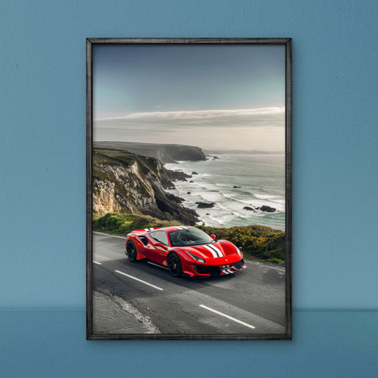Ferrari on the road